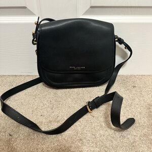 Marc Jacobs Mini Rider Leather Crossbody Bag - Black